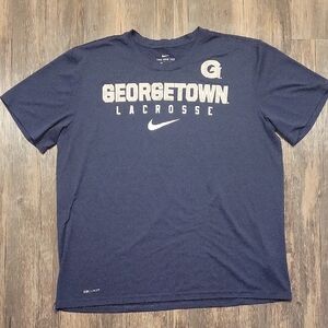 Men's Nike Navy Georgetown Hoyas Lacrosse T-shirt